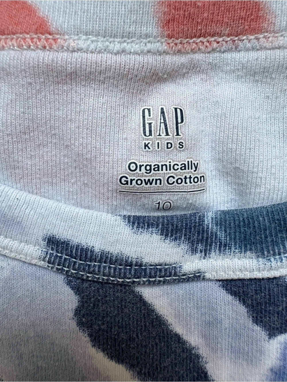 GAP Girls’ Tie-Dye Pajama Set  100% Organic Cotton Size 10